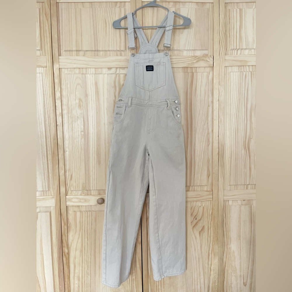 Never worn khakis overalls